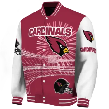 custom arizona cardinals ferris arena red white varsity jacket best selling.webp