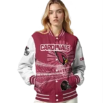 custom arizona cardinals ferris arena red white varsity jacket best selling.webp