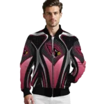 custom arizona cardinals mesh chest black crocs black bomber jacket best selling