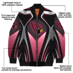 custom arizona cardinals mesh chest black crocs black bomber jacket best selling