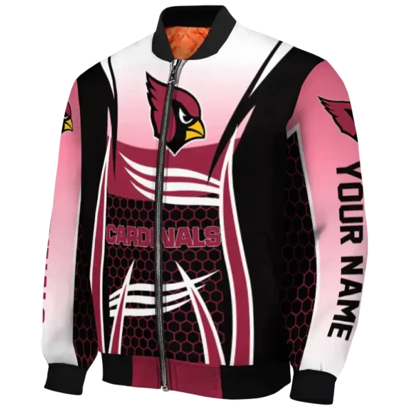 custom arizona cardinals mesh effect red black bomber jacket best selling
