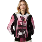 custom arizona cardinals mesh effect red black bomber jacket best selling