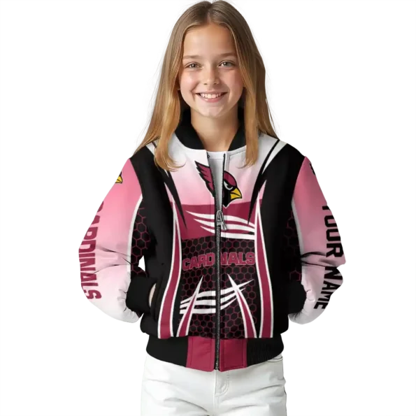 custom arizona cardinals mesh effect red black bomber jacket top rated