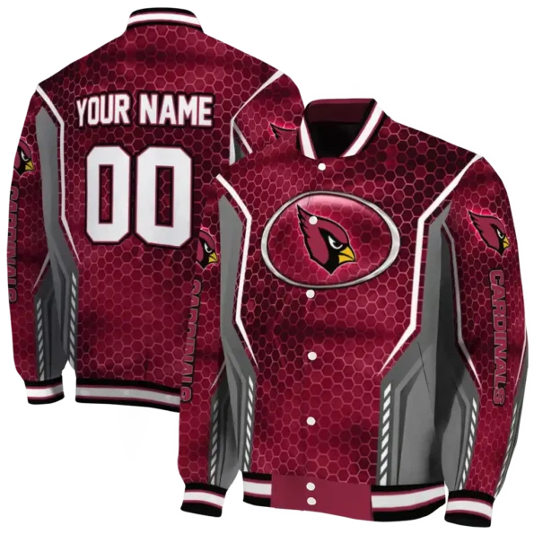 custom arizona cardinals power plate red varsity jacket fashion forward.webp