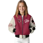 custom arizona cardinals razorback outline red nude bomber jacket best selling