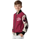 custom arizona cardinals razorback outline red nude bomber jacket best selling