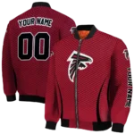 custom atlanta falcons chevron arrow red bomber jacket best selling