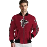 custom atlanta falcons chevron arrow red bomber jacket best selling