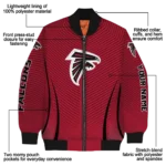 custom atlanta falcons chevron arrow red bomber jacket best selling