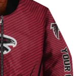 custom atlanta falcons chevron arrow red bomber jacket best selling