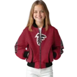 custom atlanta falcons chevron arrow red bomber jacket best selling