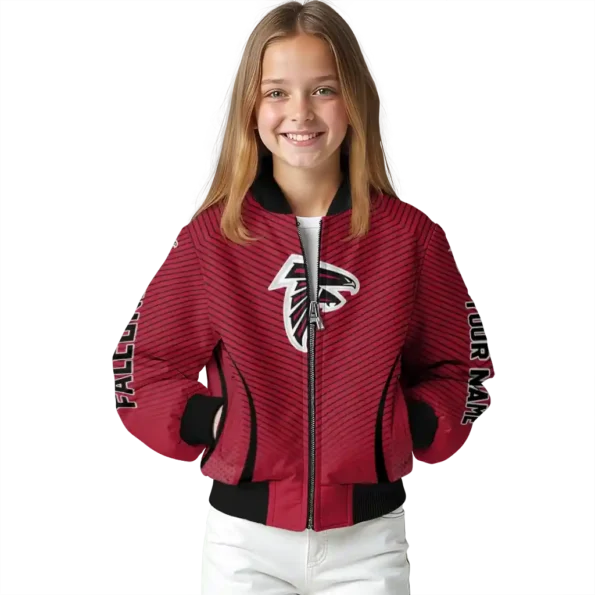 custom atlanta falcons chevron arrow red bomber jacket top rated