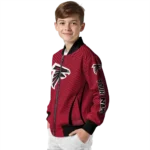 custom atlanta falcons chevron arrow red bomber jacket best selling