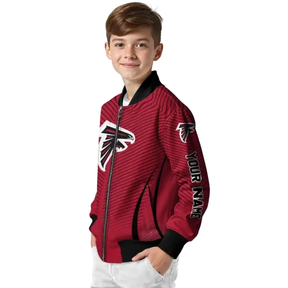 custom atlanta falcons chevron arrow red bomber jacket trendy