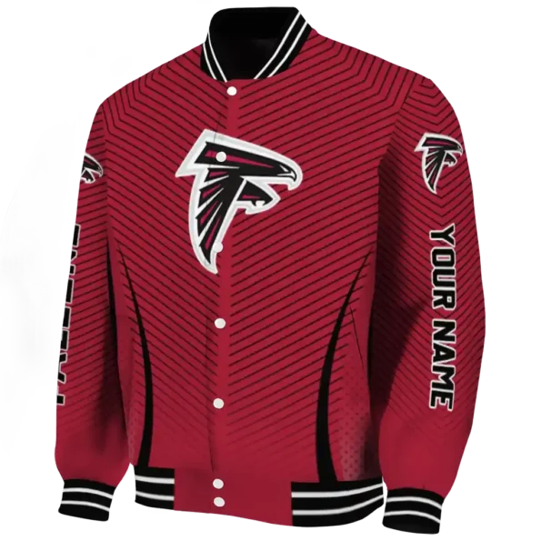 custom atlanta falcons chevron arrow red varsity jacket best selling.webp