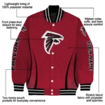 custom atlanta falcons chevron arrow red varsity jacket best selling.webp