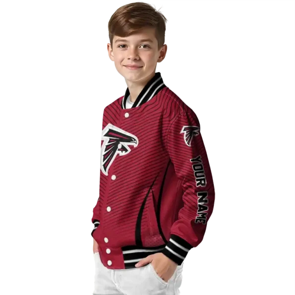 custom atlanta falcons chevron arrow red varsity jacket trendy.webp
