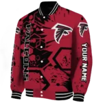 custom atlanta falcons hexagon cluster red black varsity jacket best selling.webp