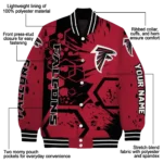 custom atlanta falcons hexagon cluster red black varsity jacket best selling.webp