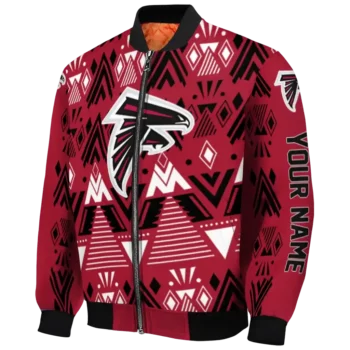custom atlanta falcons pyramid shapes red bomber jacket best selling
