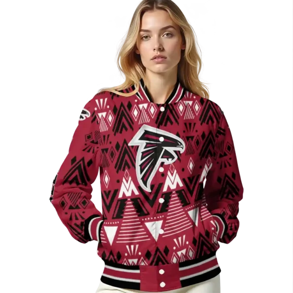 custom atlanta falcons pyramid shapes red varsity jacket latest model.webp