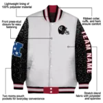 custom atlanta falcons speckled arms red gray varsity jacket best selling.webp