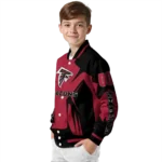 custom atlanta falcons spider mark red black crocs varsity jacket best selling.webp