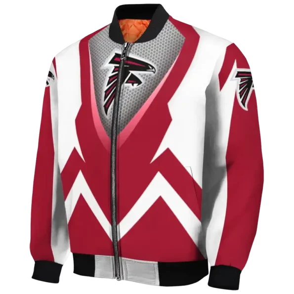 custom atlanta falcons v stripes red white bomber jacket best selling