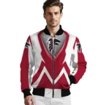 custom atlanta falcons v stripes red white bomber jacket best selling