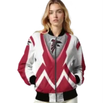 custom atlanta falcons v stripes red white bomber jacket best selling