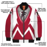 custom atlanta falcons v stripes red white bomber jacket best selling