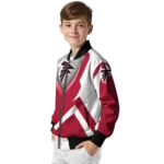 custom atlanta falcons v stripes red white bomber jacket best selling
