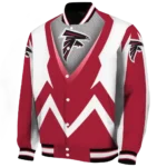 custom atlanta falcons v stripes red white varsity jacket best selling.webp