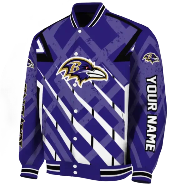 custom baltimore ravens chevron angles purple varsity jacket best selling.webp
