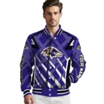 custom baltimore ravens chevron angles purple varsity jacket best selling.webp