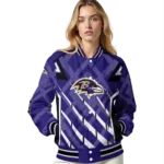custom baltimore ravens chevron angles purple varsity jacket best selling.webp