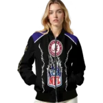 custom baltimore ravens claw blood purple black bomber jacket best selling
