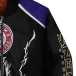 custom baltimore ravens claw blood purple black bomber jacket best selling