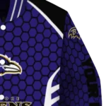 custom baltimore ravens hexagon grid purple varsity jacket best selling.webp