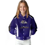 custom baltimore ravens hexagon grid purple varsity jacket best selling.webp