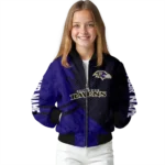 custom baltimore ravens hexagon mesh purple black bomber jacket best selling