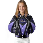 custom baltimore ravens mesh chest black crocs black varsity jacket best selling.webp
