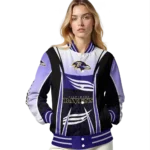custom baltimore ravens mesh effect purple black varsity jacket best selling.webp