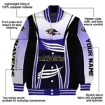 custom baltimore ravens mesh effect purple black varsity jacket best selling.webp