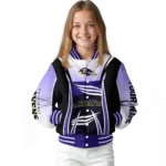 custom baltimore ravens mesh effect purple black varsity jacket best selling.webp