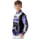 custom baltimore ravens mesh effect purple black varsity jacket best selling.webp