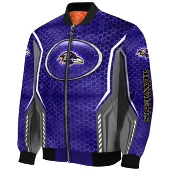 custom baltimore ravens power plate purple bomber jacket best selling