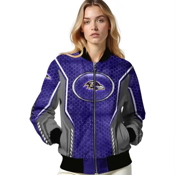 custom baltimore ravens power plate purple bomber jacket latest model