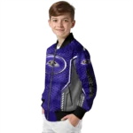 custom baltimore ravens power plate purple bomber jacket best selling