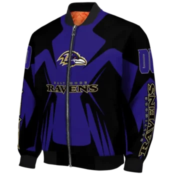 custom baltimore ravens spider mark purple black crocs bomber jacket best selling